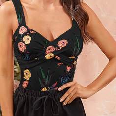 Топ с оригинальным принтом Shein