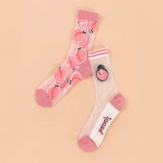 Сетчатые носки с фруктовым узором 2 пары Shein