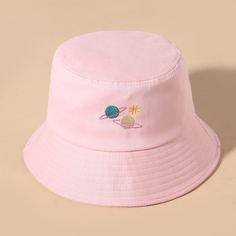 Шляпа с вышивкой планеты Shein