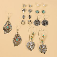 Серьги-гвоздики с искусственным жемчугом 9 пар Shein