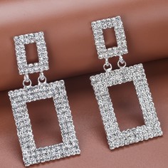 Серьги-подвески со стразами Shein