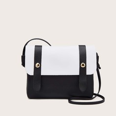 Контрастный цвет Модный Сумка через плечо Shein