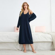 2 пакета вязаное платье на бретельках и халат Shein