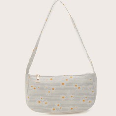 Сумка через плечо с цветочным рисунком Shein