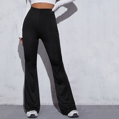 Однотонные брюки-клеш Shein