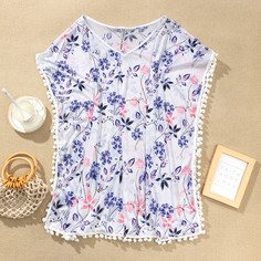 Со цветочками Накидки Shein