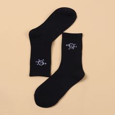 Носки с принтом планеты Shein