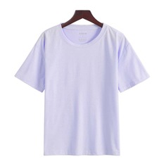 Однотонная футболка со спущенным рукавом Shein