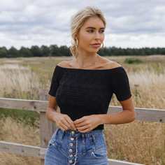 Топ с открытыми плечами Shein