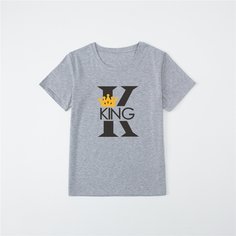 Мужская футболка с текстовым принтом Shein