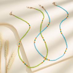 2шт цепочка для очков из бусин Shein