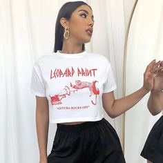 Животный Повседневный Футболки Shein