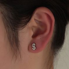 Серьги-гвоздики в форме доллара Shein
