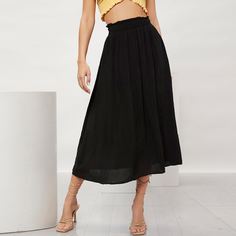 Однотонная юбка Shein