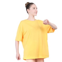 Однотонная футболка оверсайз Shein