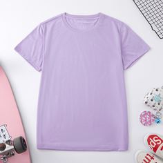 Однотонная футболка Shein