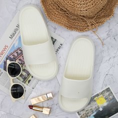 Минималистичные шлепанцы с открытым носком Shein