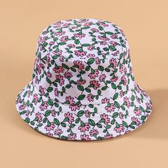 Шляпа-ведро с цветочным принтом для девочек Shein