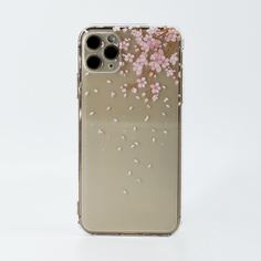 Прозрачный чехол для телефона с цветочным узором Shein
