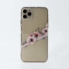 Прозрачный чехол для телефона с цветочным узором Shein