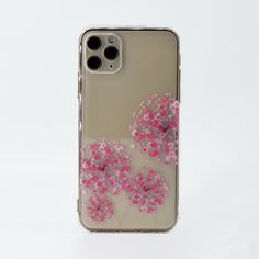 Прозрачный чехол для телефона с цветочным узором Shein