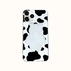 Прозрачный чехол для телефона с рисунком коровы Shein