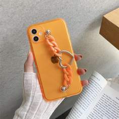 Прозрачный чехол для телефона с сердцем Shein