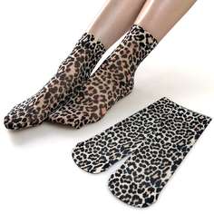 2 пары носки с леопардовым принтом Shein