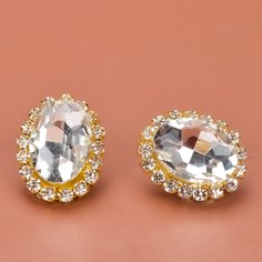 Серьги-гвоздики со стразами Shein