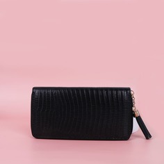 Длинный кошелек с тиснением под ящерицу Shein