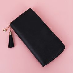 Кошелек на молнии с бахромой Shein