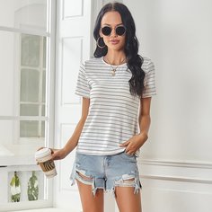 Футболка в полоску Shein