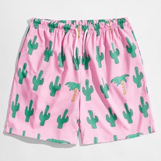 на кулиске Растения Отпуск Мужские шорты Shein