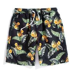 на кулиске Цветочный Отпуск Мужские шорты Shein
