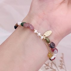 Браслет из натурального камня и жемчуга Shein