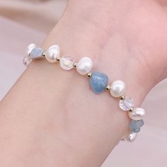 Браслет из натурального камня и жемчуга Shein