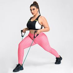 Однотонные спортивные леггинсы размера плюс Shein
