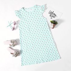 Фрукты и овощи Повседневный Платья для девочек Shein