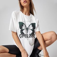 Животный Повседневный Футболки Shein