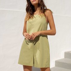 узел Одноцветный Бохо Комбинезоны Shein