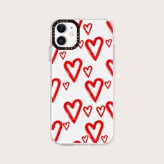 Чехол для телефона с узором сердечка Shein