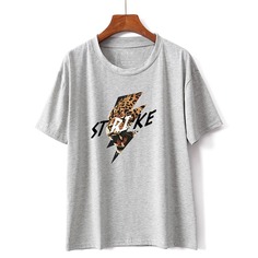 Животный Повседневный Футболки Shein