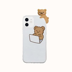 Чехол для телефона с медведем 3D Shein