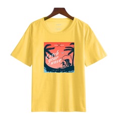 буква Повседневный Футболки Shein