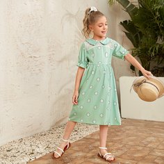 Платье в горошек для девочек Shein
