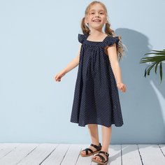 Платье с оборкой для девочек Shein