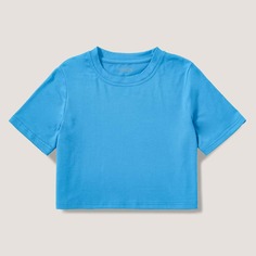 Одноцветный Повседневный Футболки Shein