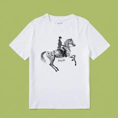 Животный Повседневный Футболки Shein