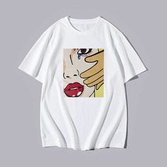 Мужская футболка с графическим принтом Shein