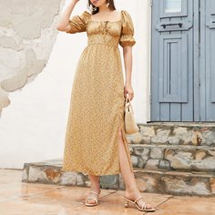 узел цветочный Бохо Платье Shein